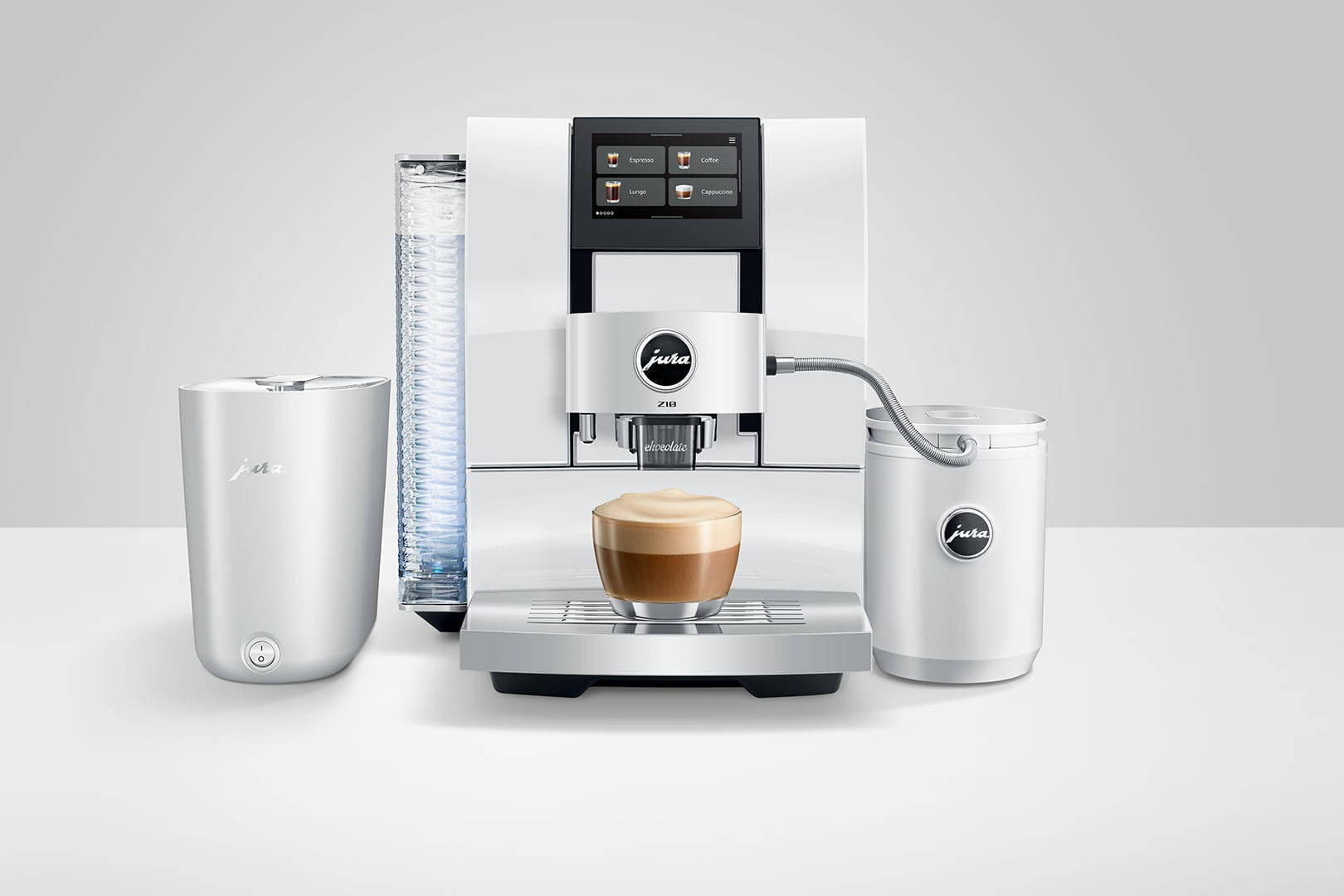 Ekspres Jura Z10 Diamond White wraz z podgrzewaczem szklanek oraz chłodziarką Cool Control